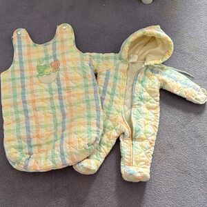 Quiltex Pastel Plaid Kids Matching Set
